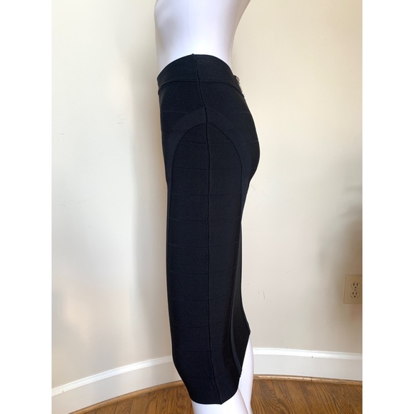 Bebe black bandage solid bandage midi skirt, NWT, XS - Picture 10 of 16